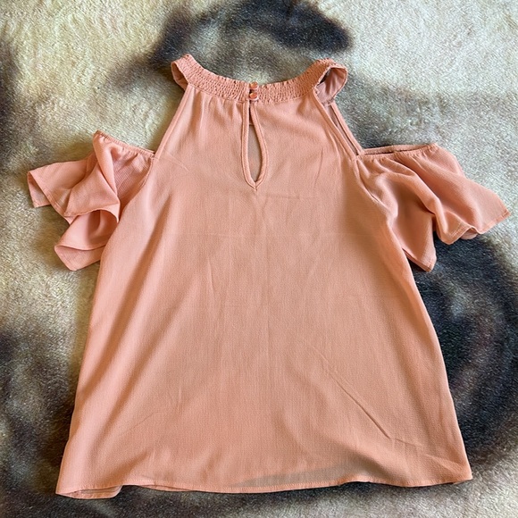 2 Peach Colored Dress Tops Size S - Picture 4 of 14